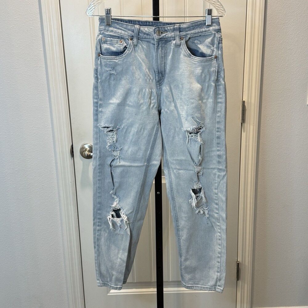 Wild Fable Women's Jeans Size 4 Light Wash Distressed Skinny